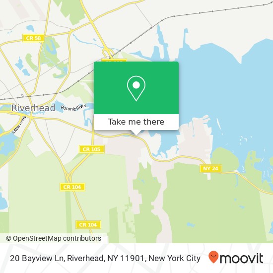 20 Bayview Ln, Riverhead, NY 11901 map