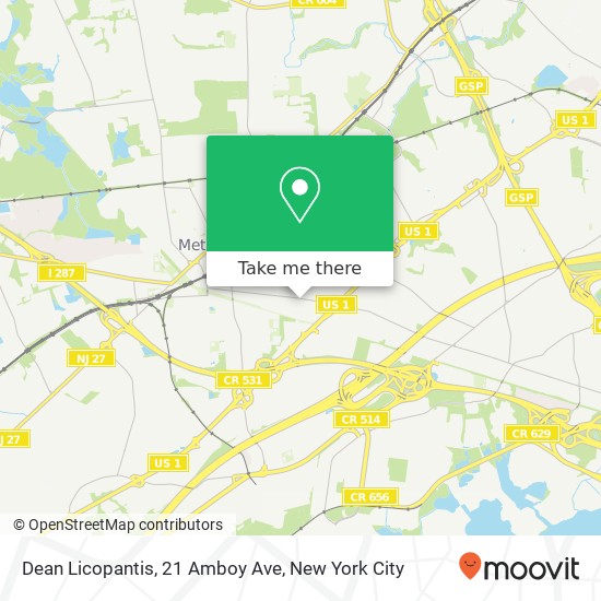 Dean Licopantis, 21 Amboy Ave map