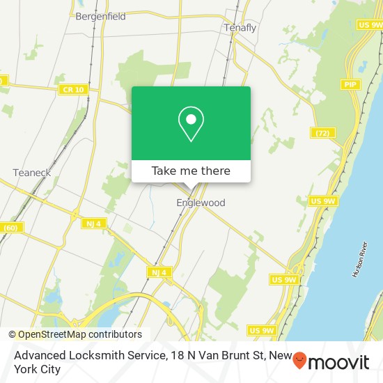 Advanced Locksmith Service, 18 N Van Brunt St map