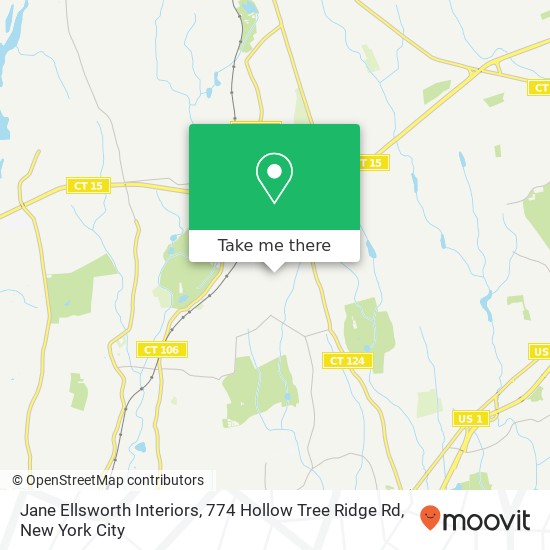 Mapa de Jane Ellsworth Interiors, 774 Hollow Tree Ridge Rd