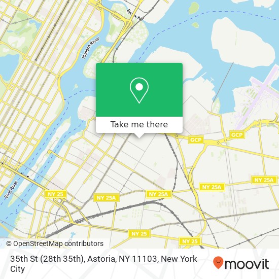 Mapa de 35th St (28th 35th), Astoria, NY 11103