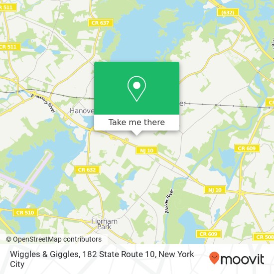 Wiggles & Giggles, 182 State Route 10 map