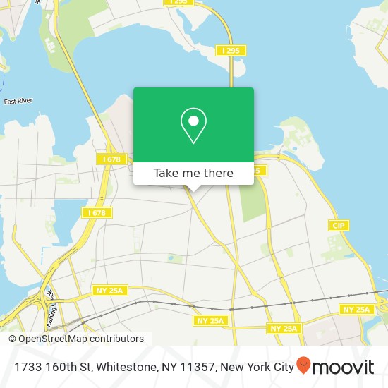 Mapa de 1733 160th St, Whitestone, NY 11357