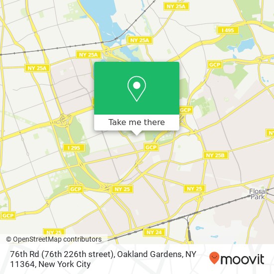76th Rd (76th 226th street), Oakland Gardens, NY 11364 map