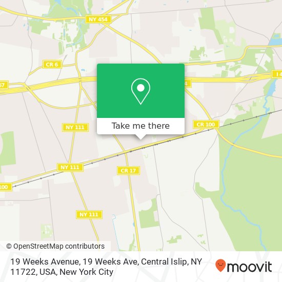 19 Weeks Avenue, 19 Weeks Ave, Central Islip, NY 11722, USA map