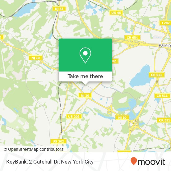 Mapa de KeyBank, 2 Gatehall Dr