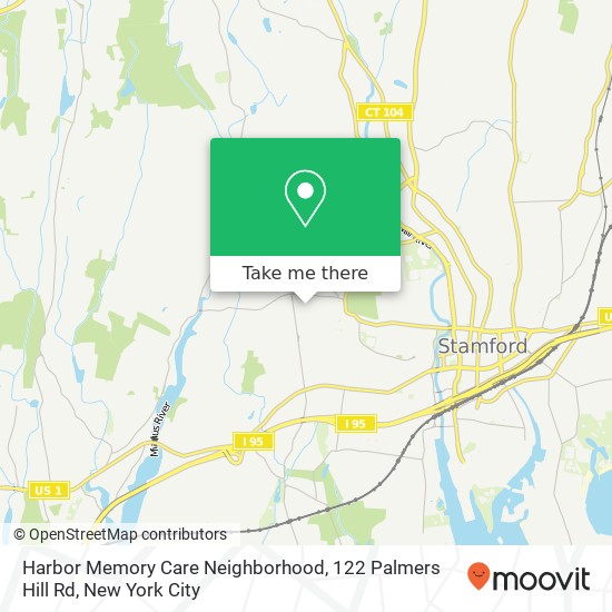 Mapa de Harbor Memory Care Neighborhood, 122 Palmers Hill Rd