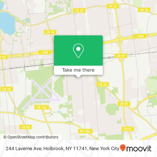 244 Laverne Ave, Holbrook, NY 11741 map