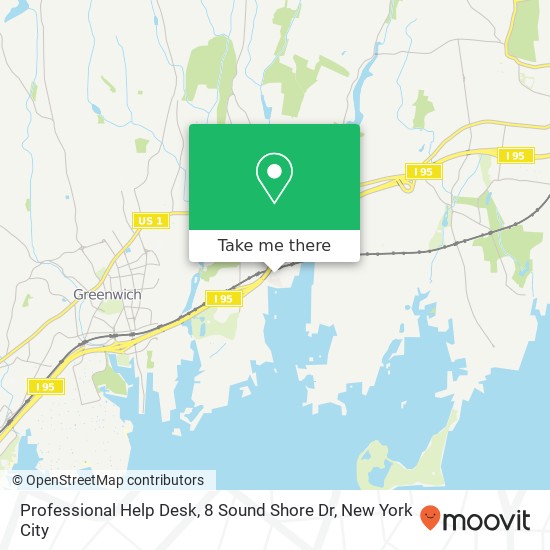 Mapa de Professional Help Desk, 8 Sound Shore Dr