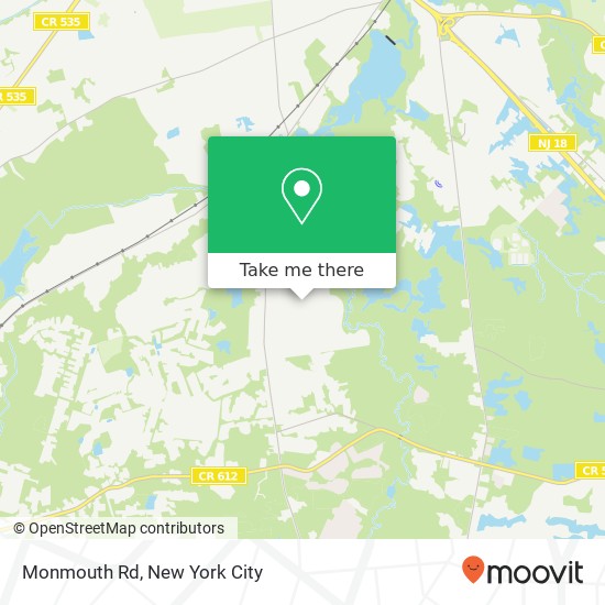 Mapa de Monmouth Rd, Monroe Twp, NJ 08831
