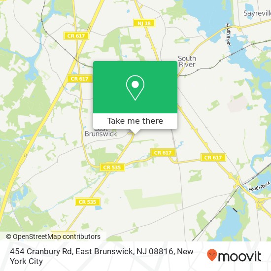 454 Cranbury Rd, East Brunswick, NJ 08816 map