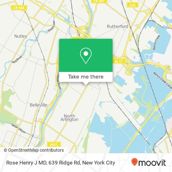 Rose Henry J MD, 639 Ridge Rd map