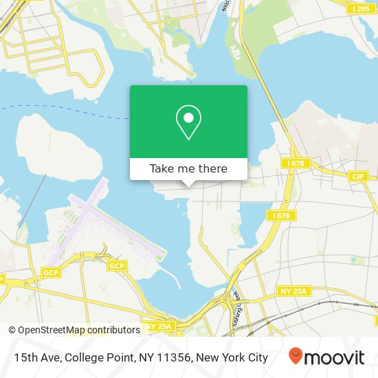 Mapa de 15th Ave, College Point, NY 11356