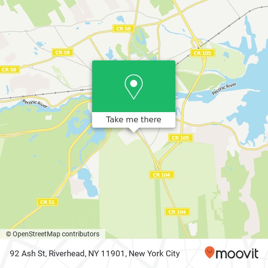 92 Ash St, Riverhead, NY 11901 map