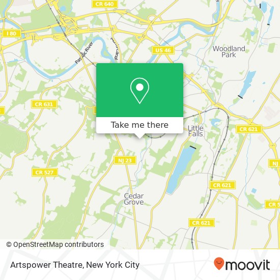 Mapa de Artspower Theatre