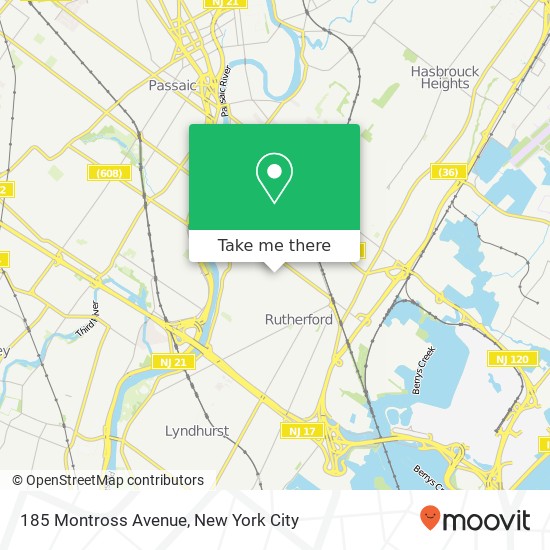 Mapa de 185 Montross Avenue