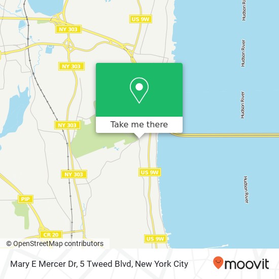 Mapa de Mary E Mercer Dr, 5 Tweed Blvd