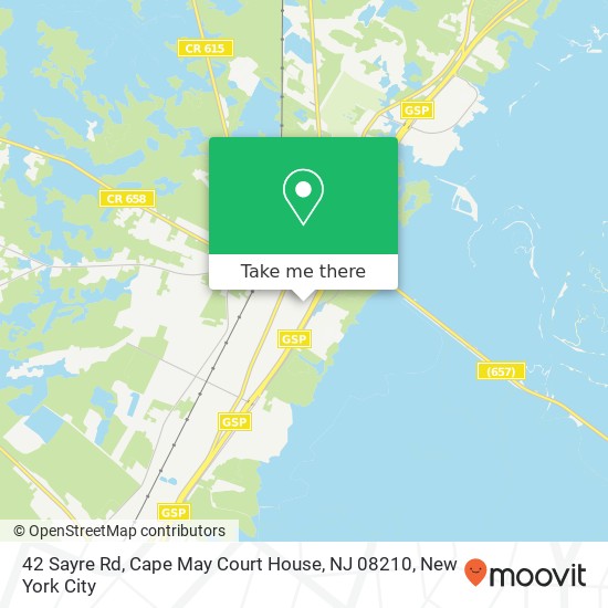 42 Sayre Rd, Cape May Court House, NJ 08210 map