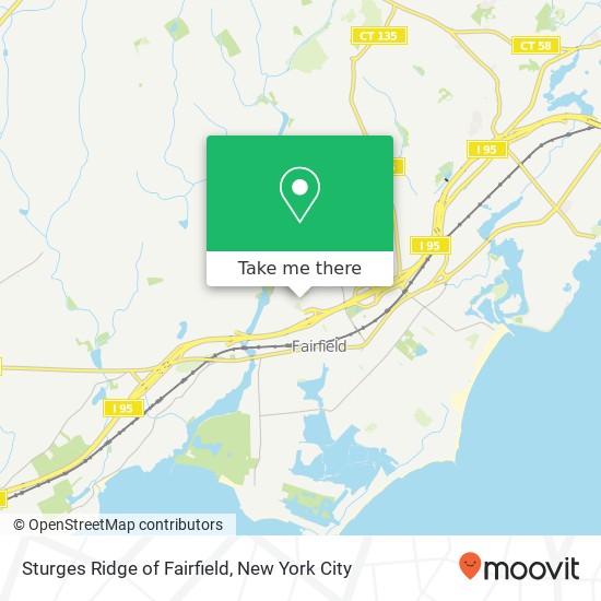 Sturges Ridge of Fairfield map