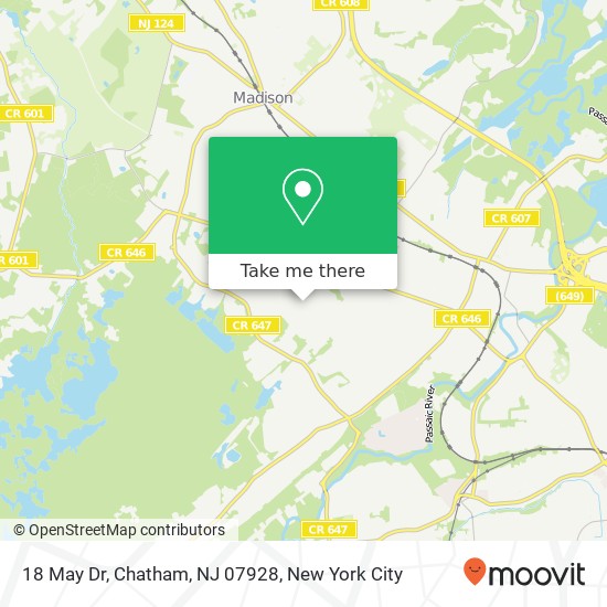 18 May Dr, Chatham, NJ 07928 map