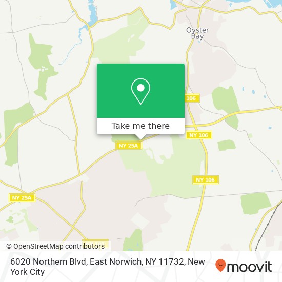 Mapa de 6020 Northern Blvd, East Norwich, NY 11732