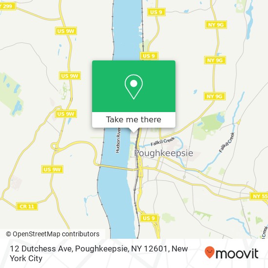 12 Dutchess Ave, Poughkeepsie, NY 12601 map