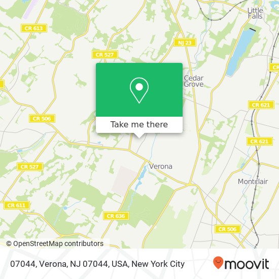 07044, Verona, NJ 07044, USA map