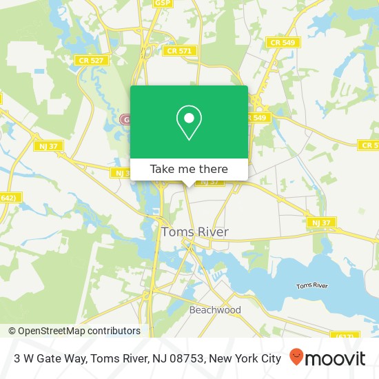 3 W Gate Way, Toms River, NJ 08753 map