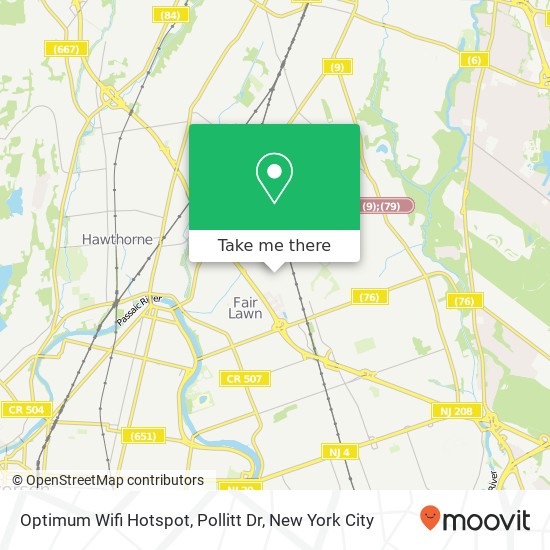 Optimum Wifi Hotspot, Pollitt Dr map