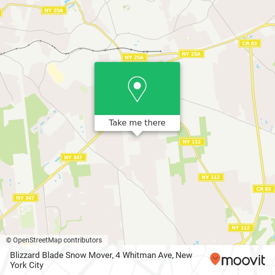 Blizzard Blade Snow Mover, 4 Whitman Ave map