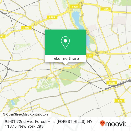 Mapa de 95-31 72nd Ave, Forest Hills (FOREST HILLS), NY 11375