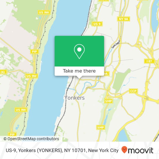 Mapa de US-9, Yonkers (YONKERS), NY 10701