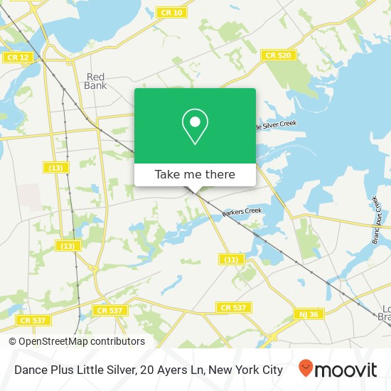 Dance Plus Little Silver, 20 Ayers Ln map