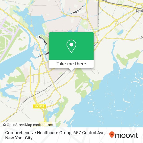 Mapa de Comprehensive Healthcare Group, 657 Central Ave