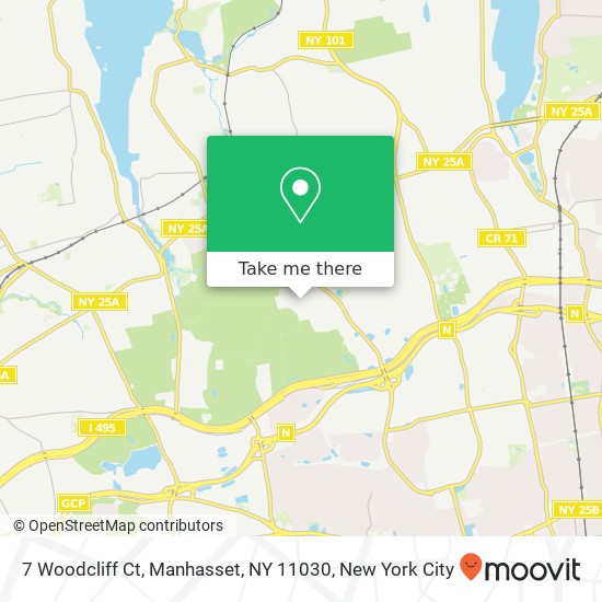 7 Woodcliff Ct, Manhasset, NY 11030 map