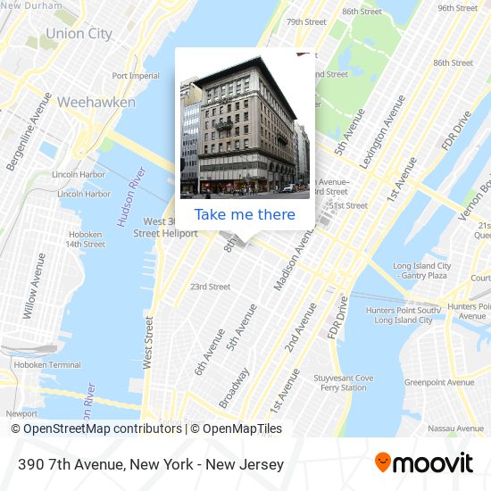 Mapa de 390 7th Avenue