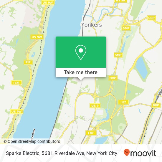 Mapa de Sparks Electric, 5681 Riverdale Ave