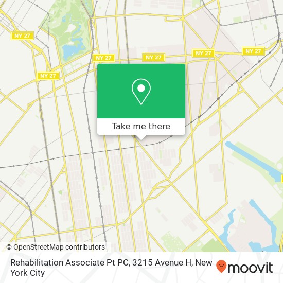 Mapa de Rehabilitation Associate Pt PC, 3215 Avenue H