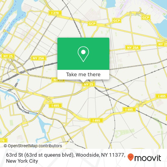 63rd St (63rd st queens blvd), Woodside, NY 11377 map