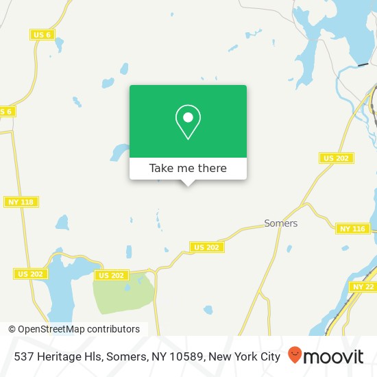 Mapa de 537 Heritage Hls, Somers, NY 10589