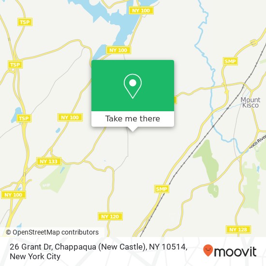 Mapa de 26 Grant Dr, Chappaqua (New Castle), NY 10514