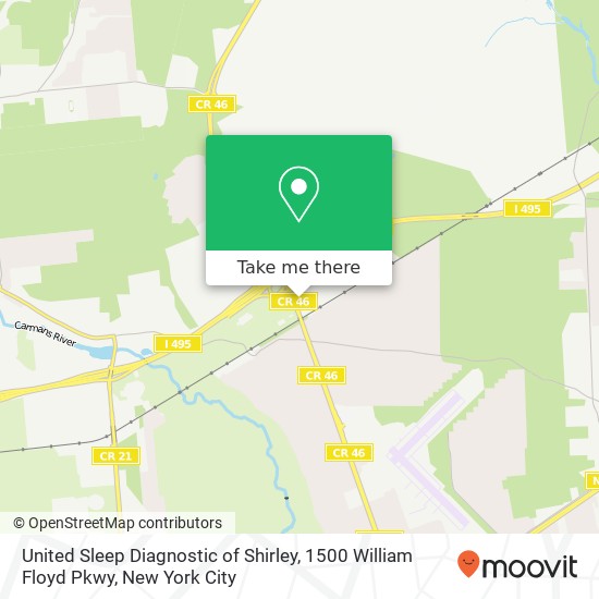 Mapa de United Sleep Diagnostic of Shirley, 1500 William Floyd Pkwy