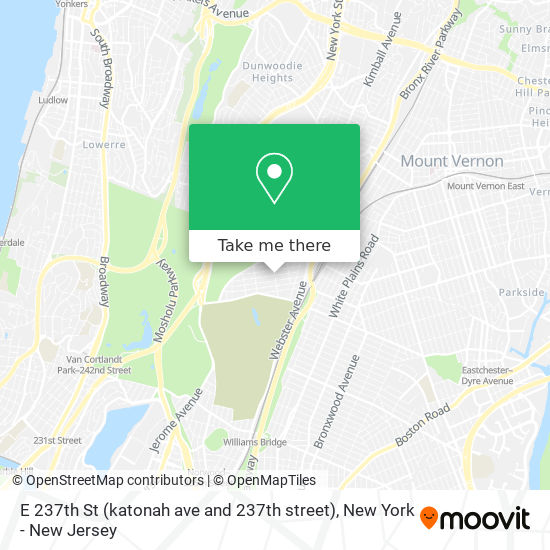 E 237th St (katonah ave and 237th street) map