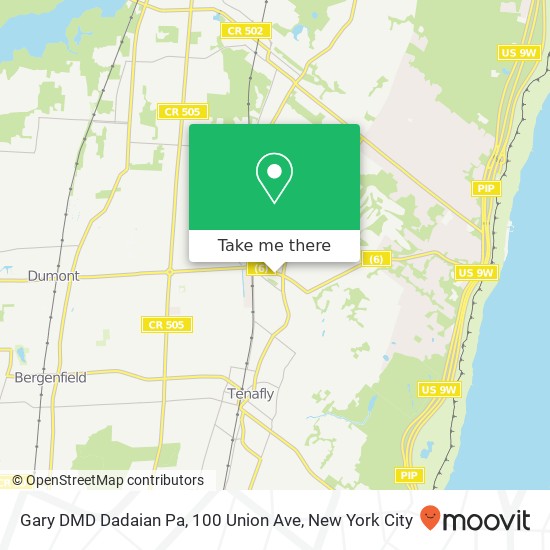Mapa de Gary DMD Dadaian Pa, 100 Union Ave