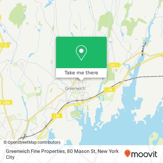 Greenwich Fine Properties, 80 Mason St map