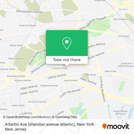 Mapa de Atlantic Ave (sheridan avenue atlantic)