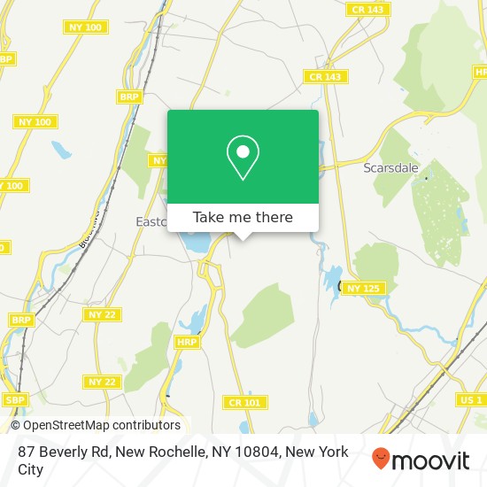 87 Beverly Rd, New Rochelle, NY 10804 map