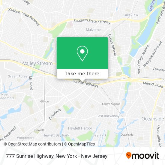 777 Sunrise Highway map