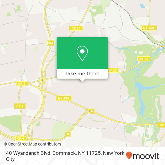 40 Wyandanch Blvd, Commack, NY 11725 map