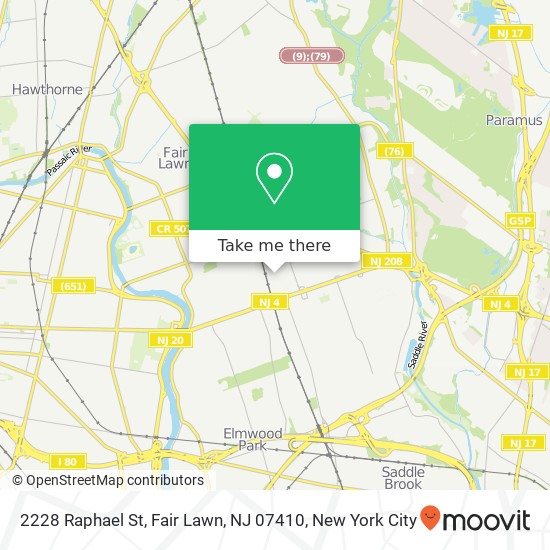 2228 Raphael St, Fair Lawn, NJ 07410 map